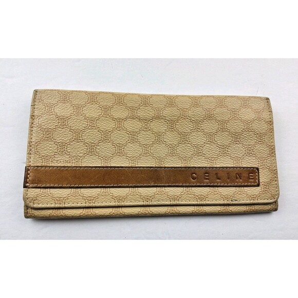 CELINE Macadam PVC Leather Trim Folding Wallet - Picture 4 of 8